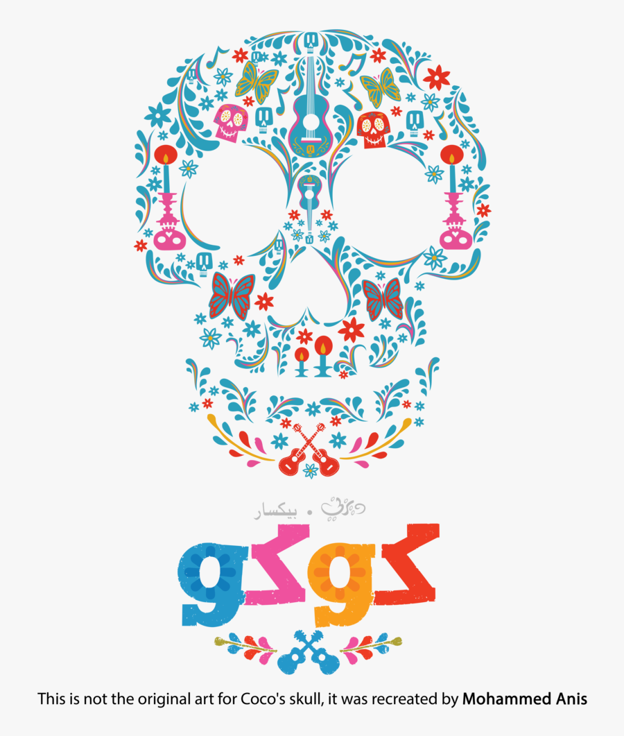 Transparent Skull Png Tumblr - Transparent Coco Skull, Transparent Clipart