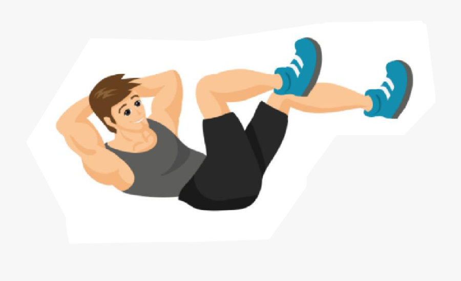 Exercising Clipart Sit Ups - Weight Training, Transparent Clipart