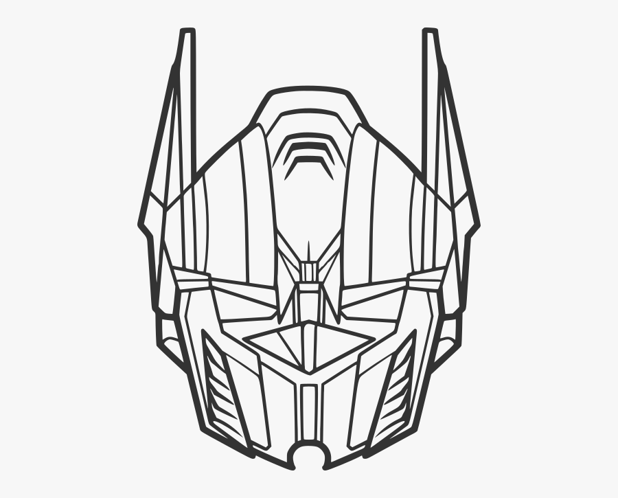 Easy Optimus Prime Drawing Clipart , Png Download - Optimus Prime Coloring Mask, Transparent Clipart