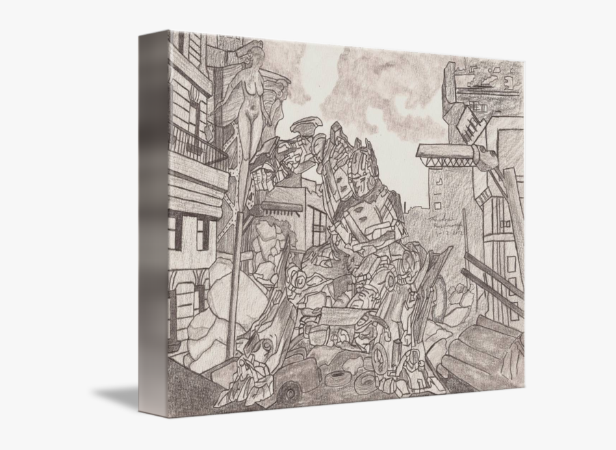 Ruins Drawing City - Sketch, Transparent Clipart