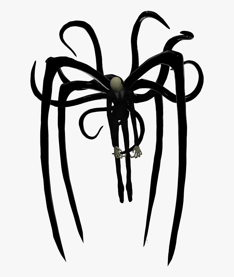 Slender Man With Tentacles, Transparent Clipart