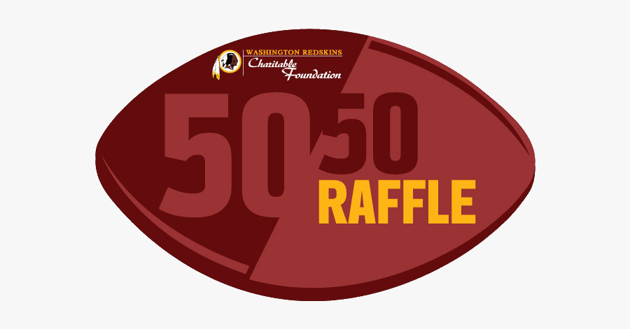 Washington Redskins Charitable Foundation 50/50 Raffle - Circle, Transparent Clipart