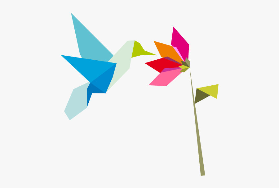Origami Flower Png, Transparent Clipart