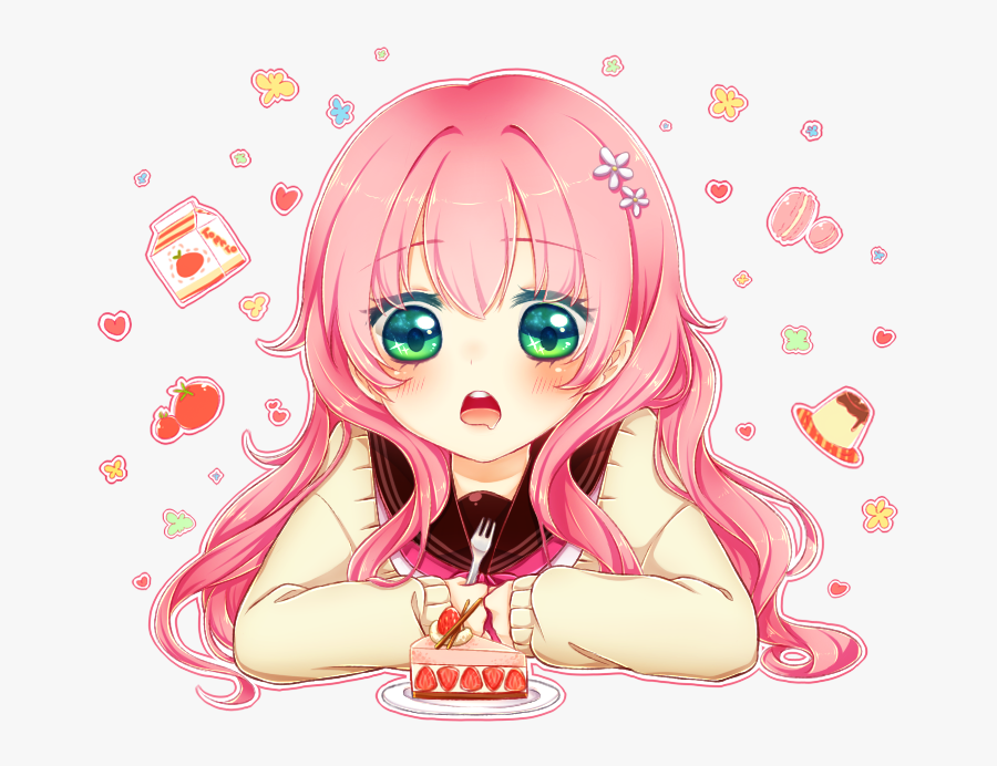Anime Girl Clipart Birthday - Anime Girl Happy Birthday, Transparent Clipart