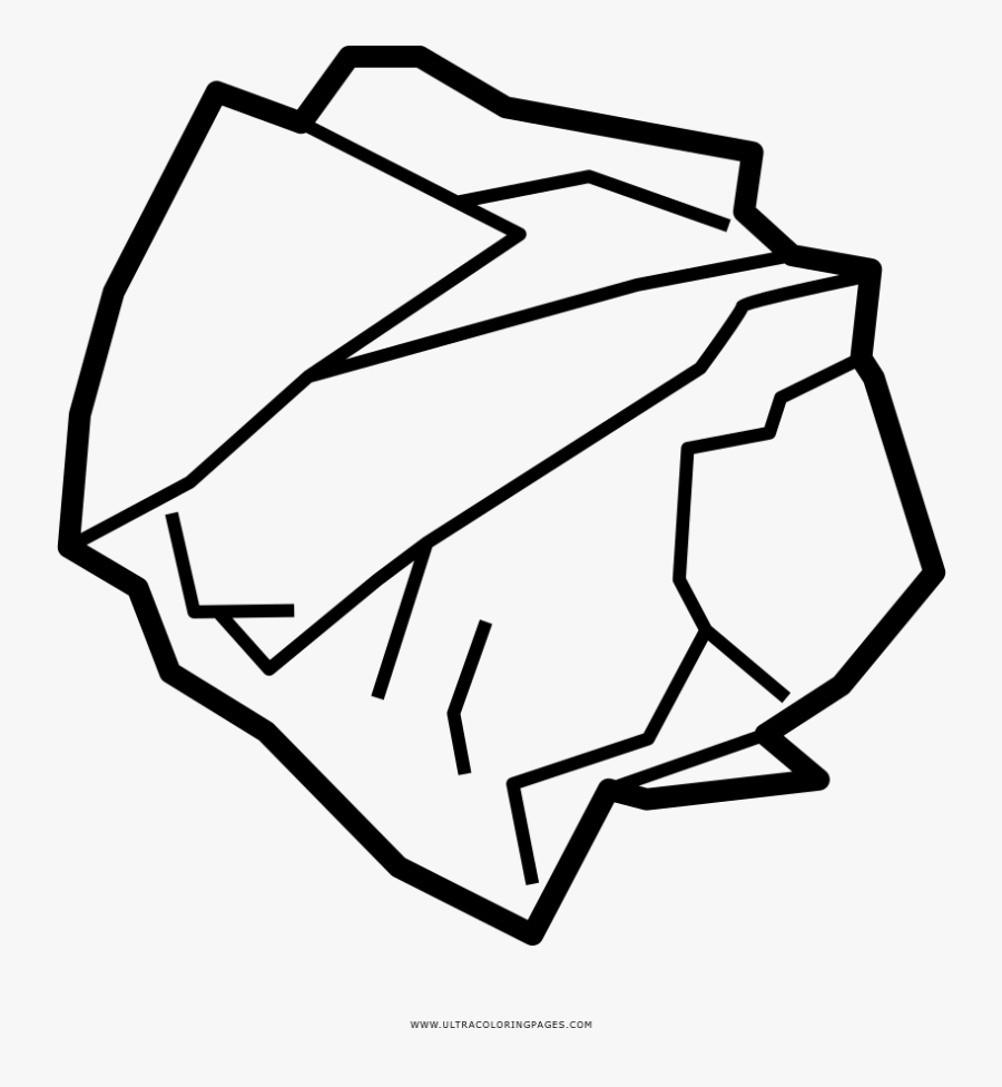 Cómo Desarrugar Una Hoja De Papel - Papel Amassado Desenho, Transparent Clipart