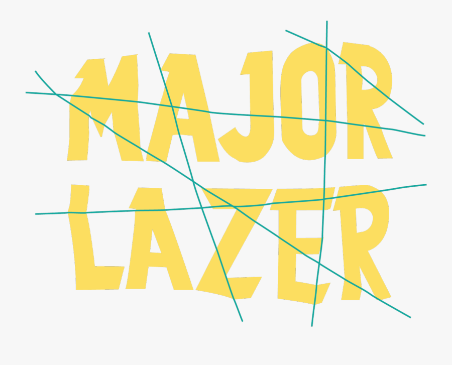 Vectored Type Representing Crumpled Paper - Major Lazer, Transparent Clipart