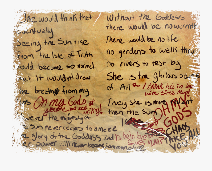 Transparent Piece Of Paper Png - Handwriting, Transparent Clipart