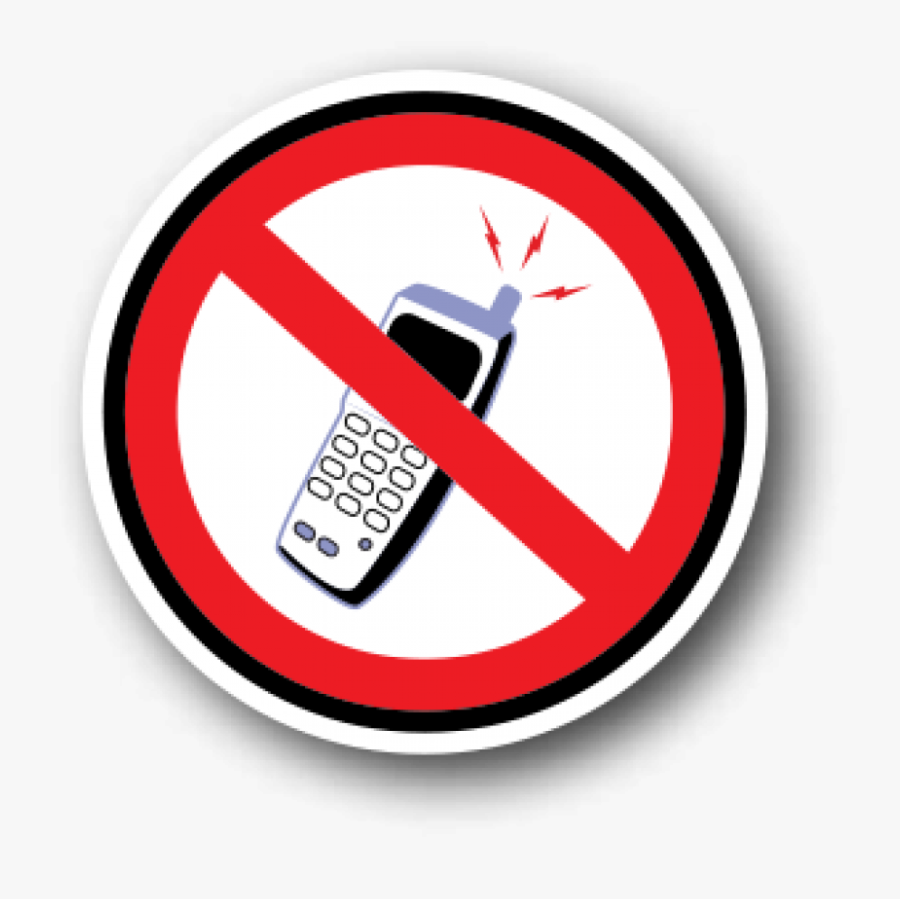 Durastripe Safety Floor Sign, No Mobile Phones - No Cell Phones On The Floor, Transparent Clipart