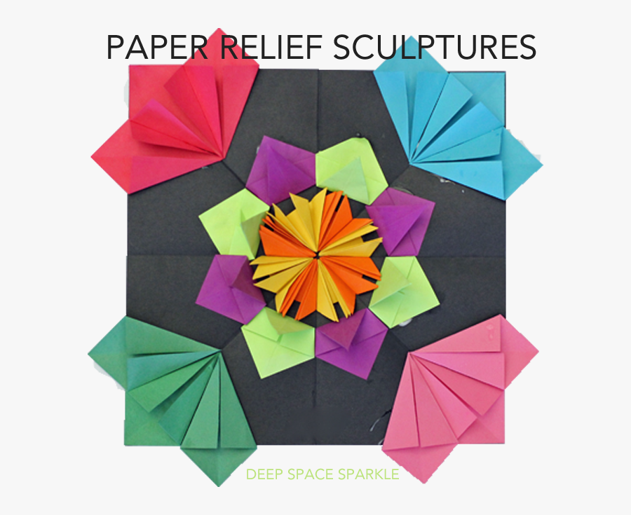 Drawing Crafts Construction Paper - Radial Design Paper Sculpture, Transparent Clipart