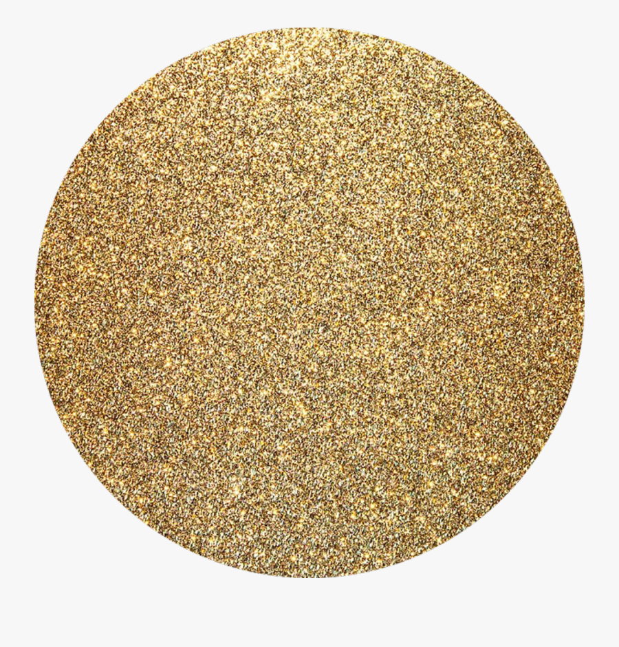 Circle Clipart Glitter - Background Glitter Gold Circle, Transparent Clipart