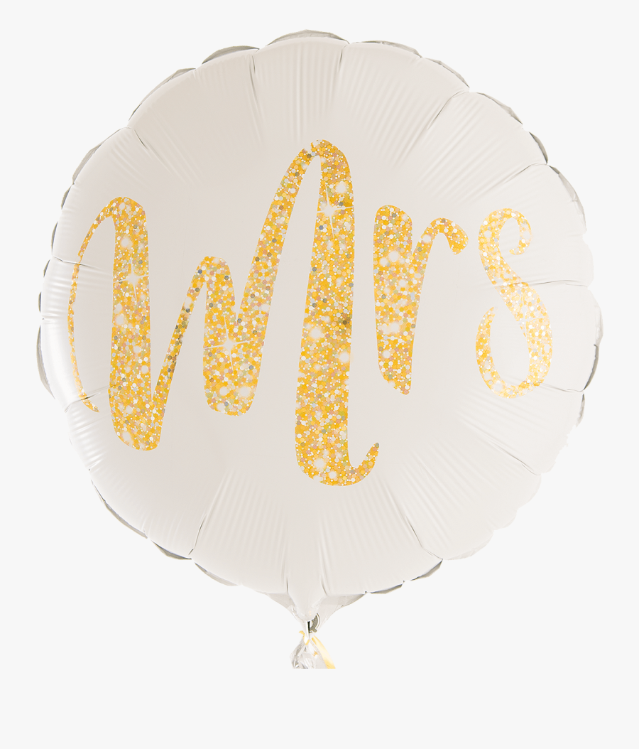 Mrs Glitter Gold - Balloon, Transparent Clipart