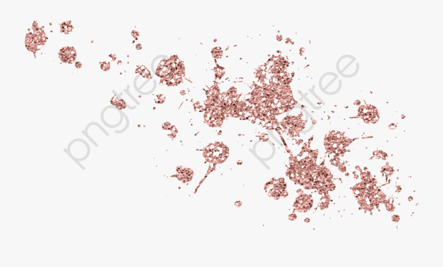 Transparent New Year Clipart - Rose Gold Specks Png, Transparent Clipart