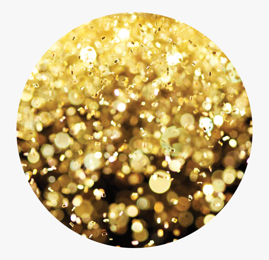 Clip Art Gold Glitter Paper - Gold Glitter Gold Circle Transparent, Transparent Clipart