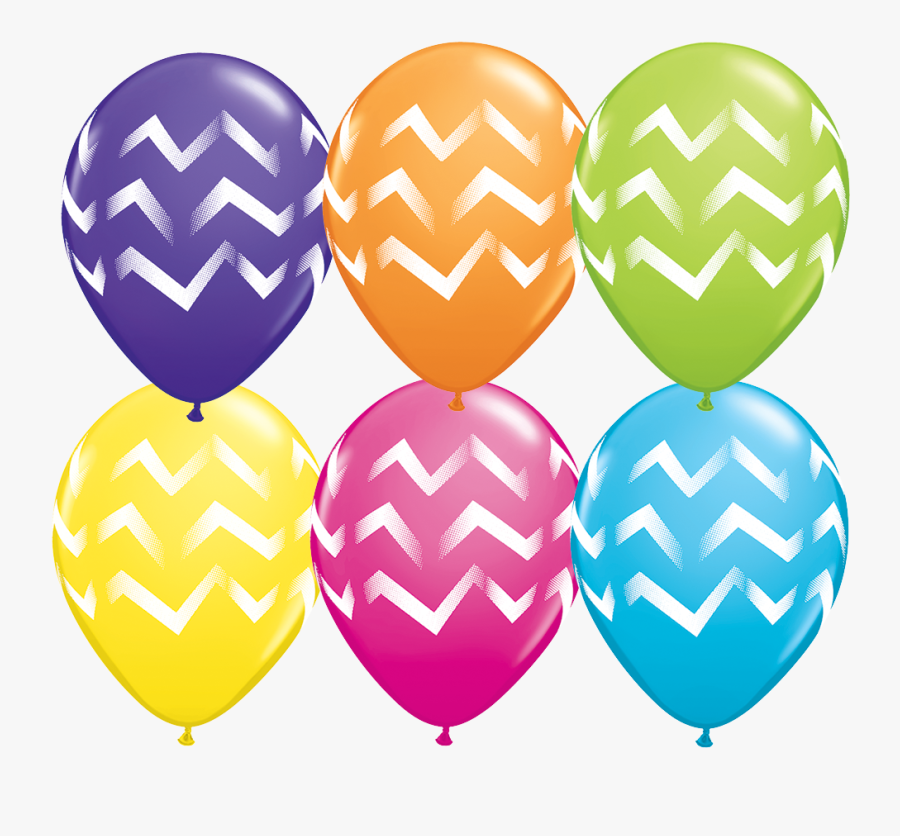 11 Inch Chevron Stripes Latex Balloon, Transparent Clipart