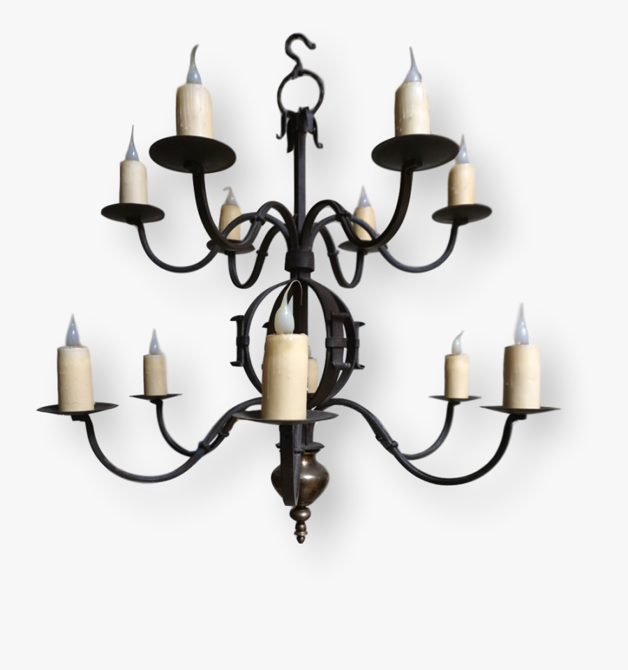 Transparent Wrought Iron Png - Chandelier, Transparent Clipart