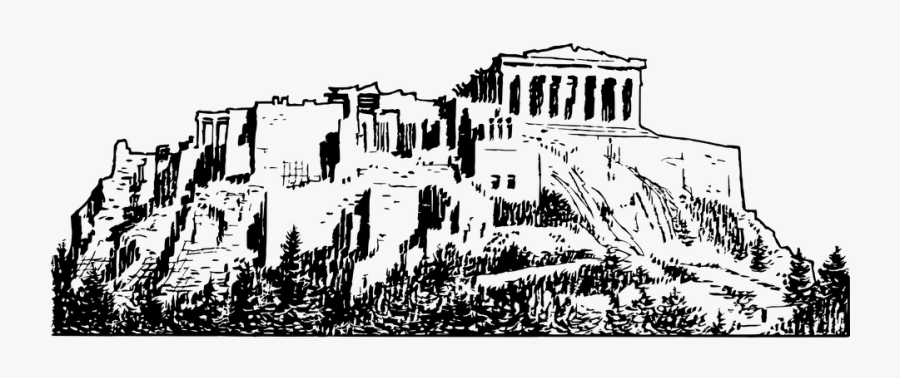 Acropolis Athens Citadel Greece Greek Parthenon - Athens Png, Transparent Clipart