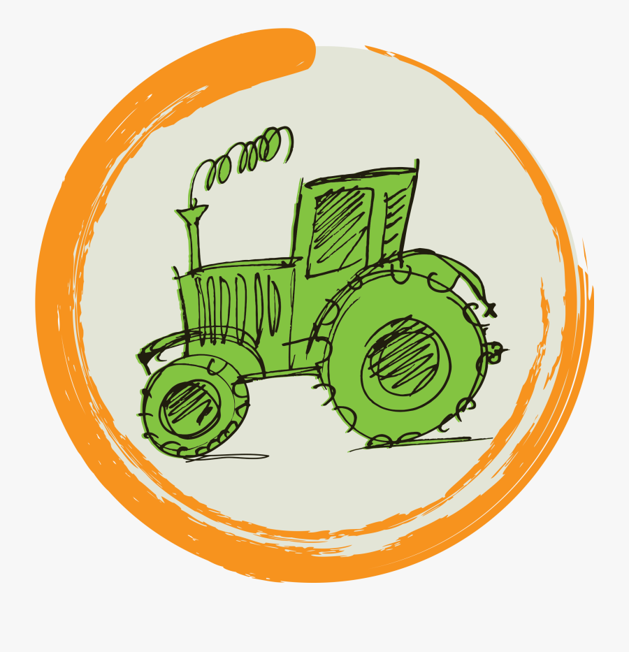 Transparent Farmer On Tractor Clipart - Tractor, Transparent Clipart