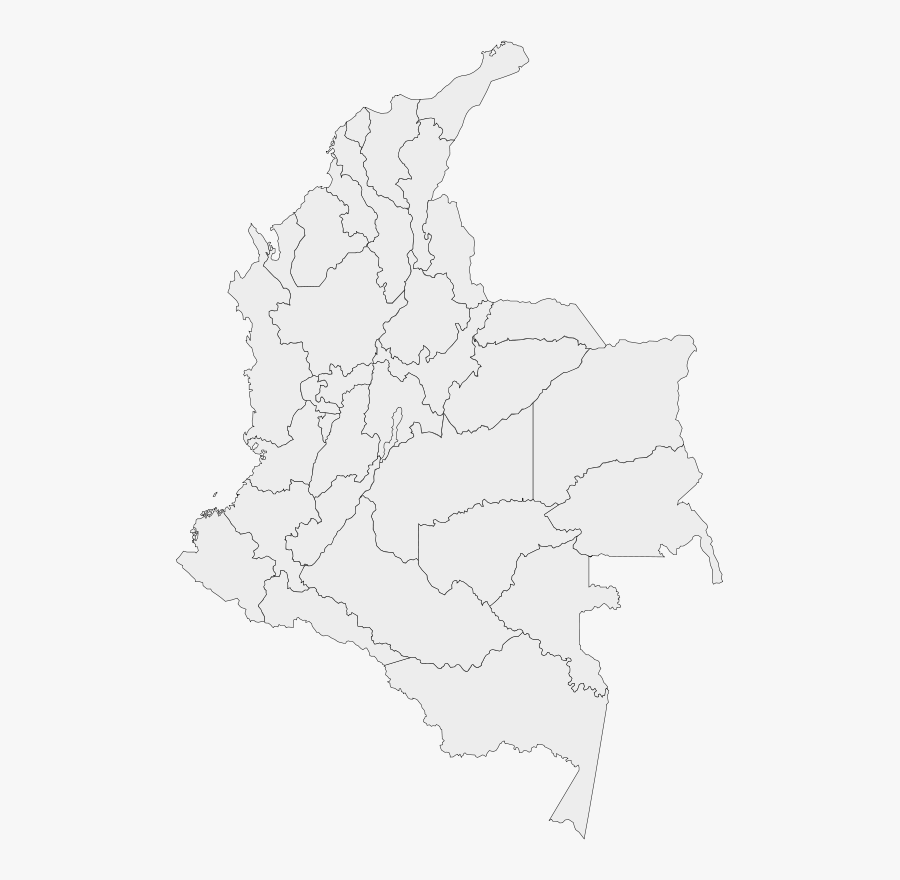Administrative Divisions Of Colombia - Mapa De Colombia En Vectores Gratis, Transparent Clipart