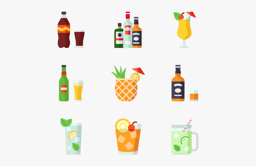 Cocktails, Transparent Clipart