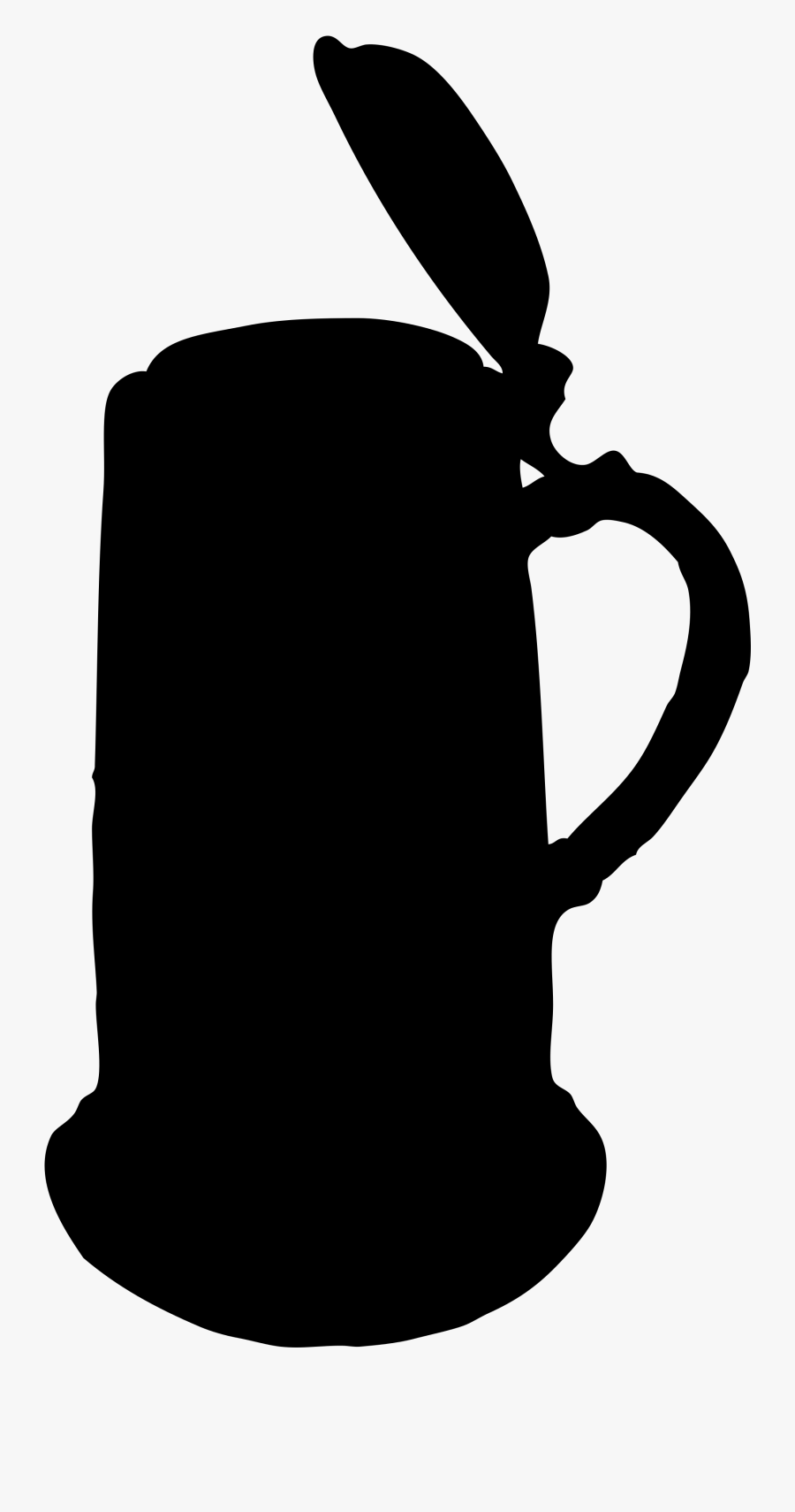 Wheat Beer Mug Beer Glasses Tankard - Beer Stein Silhouette Vector, Transparent Clipart
