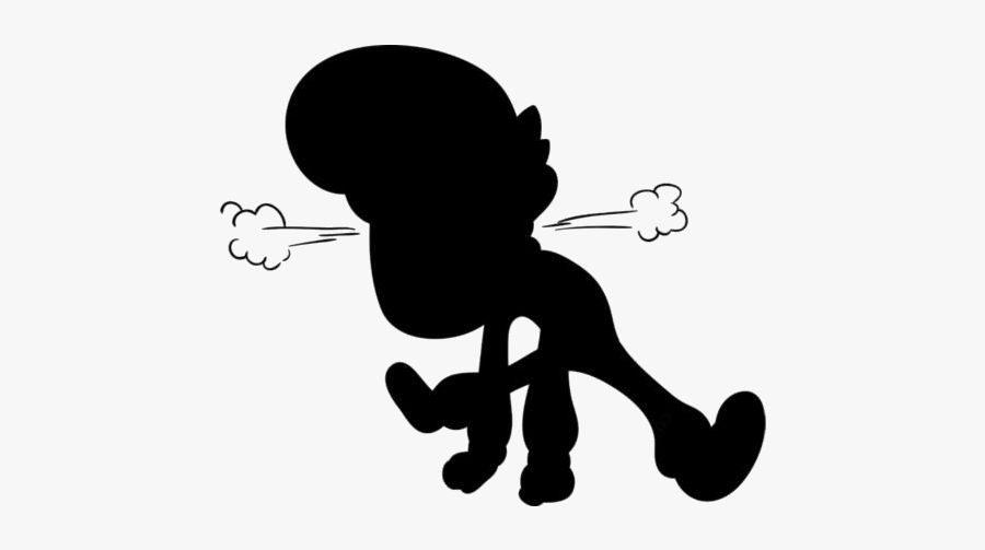 Transparent Angry Person Silhouette Png - Illustration, Transparent Clipart