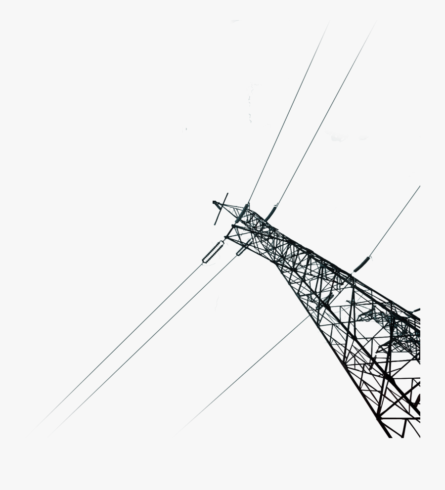 Overhead Power Line, Transparent Clipart