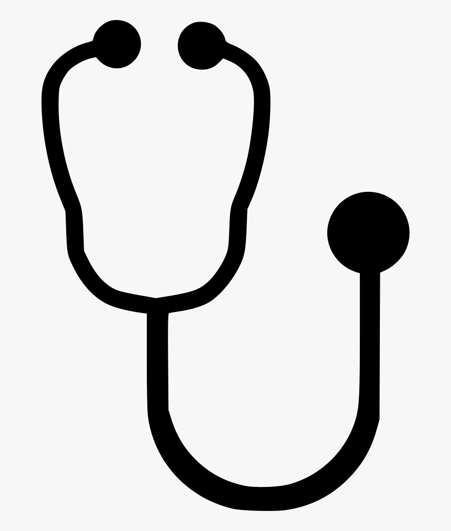 Ideal Stethoscope Svg Png Icon Free Download - Stethoscope Outline Black Png, Transparent Clipart