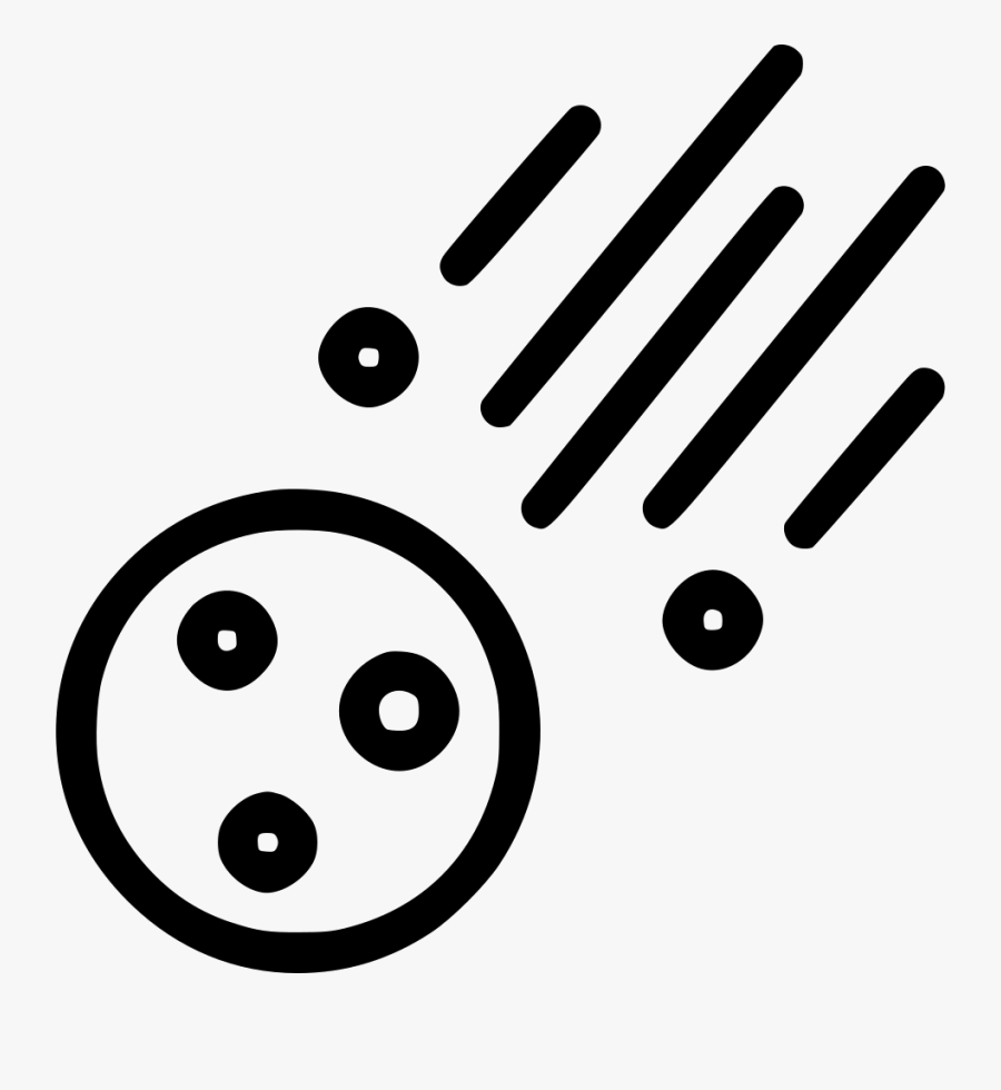 Asteroid Space Comet Rock - Asteroid Icon Png, Transparent Clipart