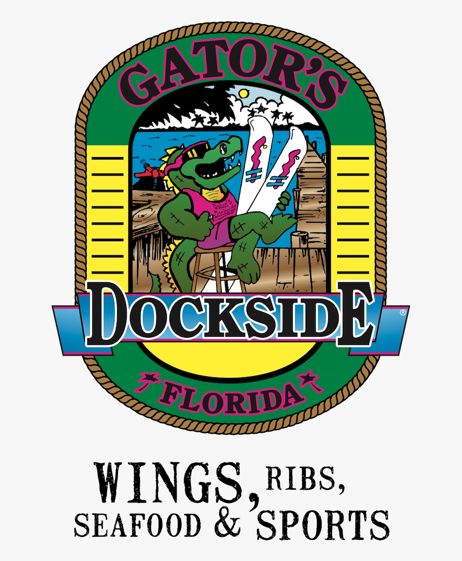 Gators Dockside Logo, Transparent Clipart