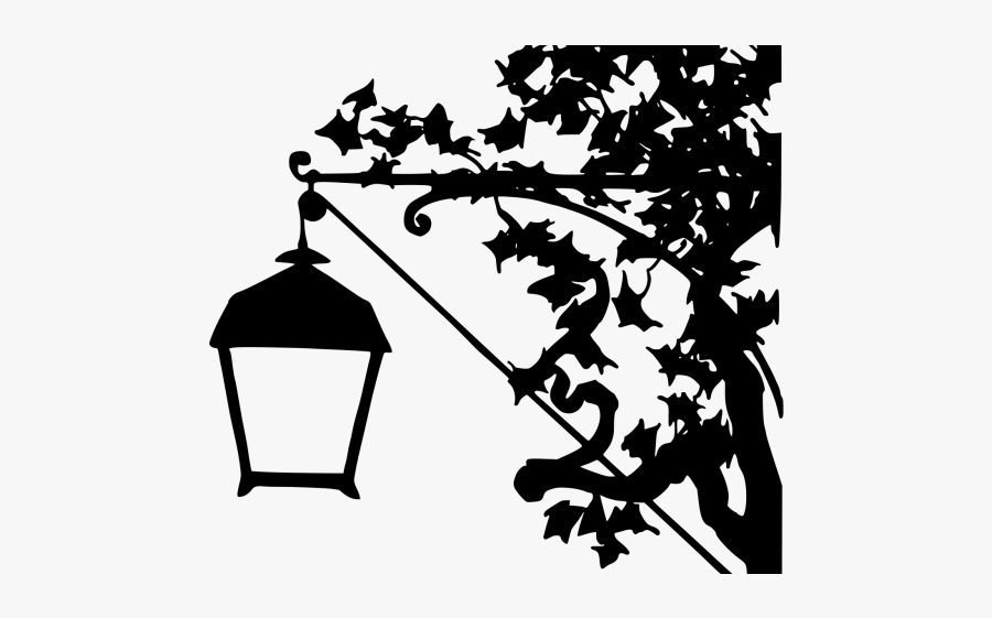 Lamp Post Clipart Clip Art - Street Lamp Clipart Black And White, Transparent Clipart