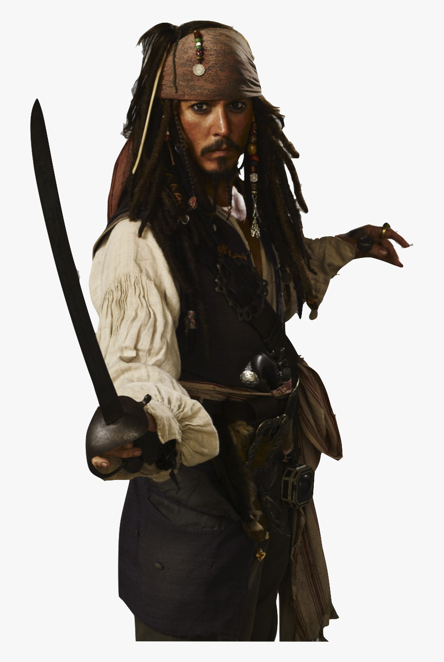 Captain Jack Sparrow, Transparent Clipart