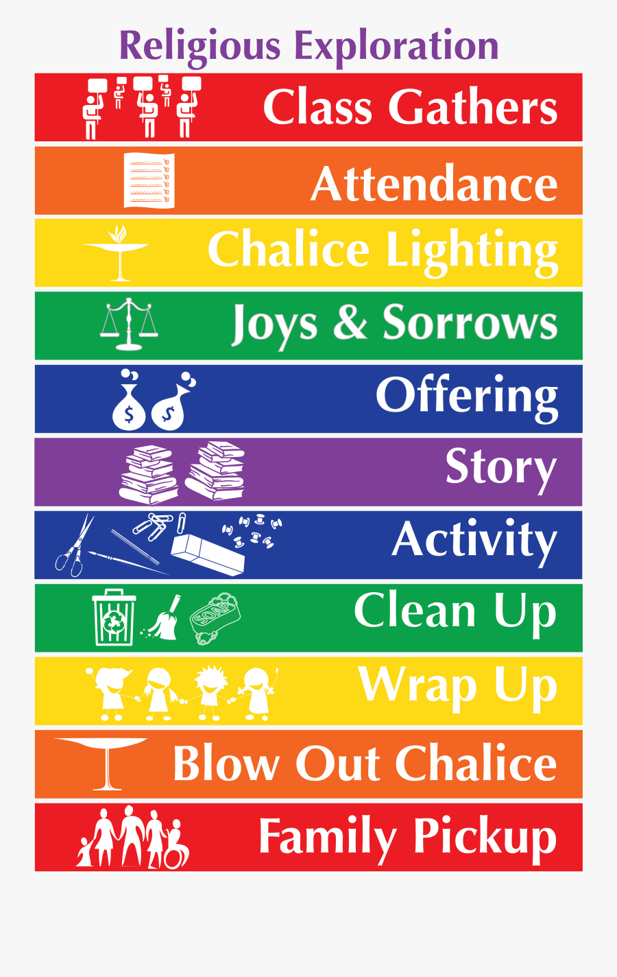 Religious Education Schedule Poster Uu Planet - Universalism Activities, Transparent Clipart