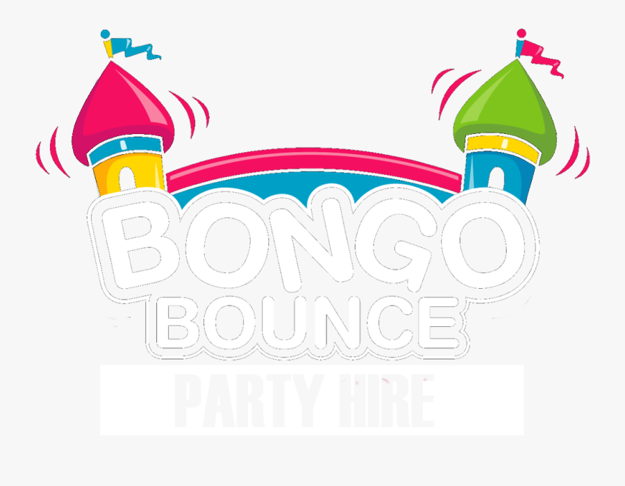 Bongo Bounce Jumping Castle Hire, Melbourne Logo - Clipart Bouncy Castle Logo, Transparent Clipart