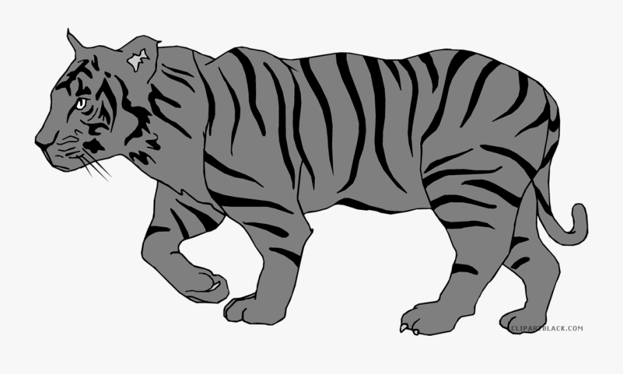 Animal Free Black Images - Transparent Background Clip Art Tiger, Transparent Clipart