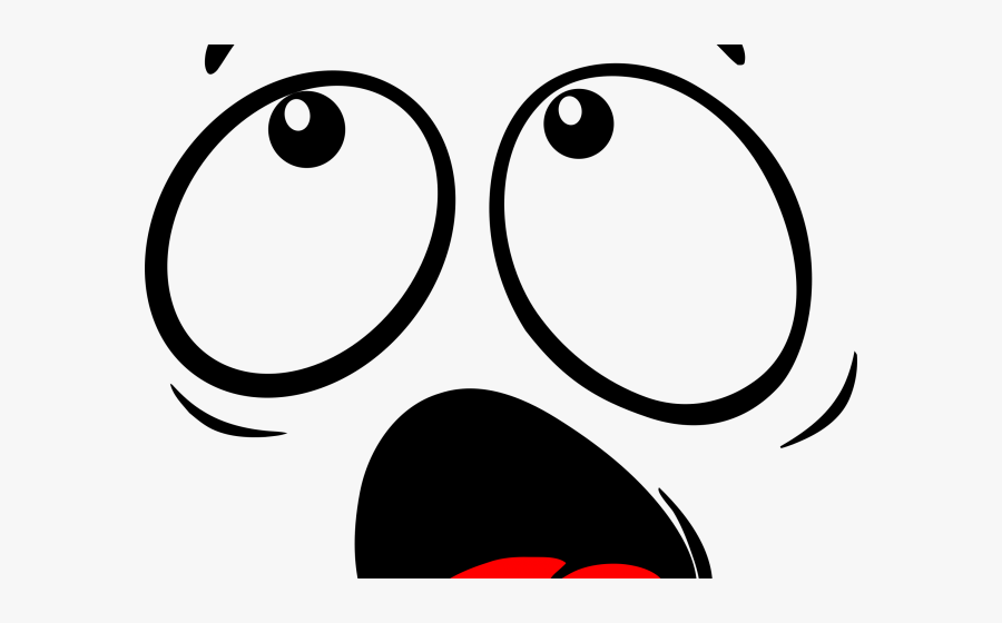 Feeling Clipart Self Expression - Scary Face Cartoon Png, Transparent Clipart