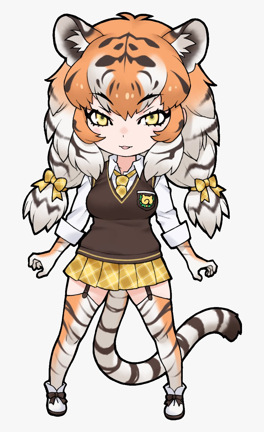 Clip Art Siberian Japari Library The - Siberian Tiger Kemono Friends, Transparent Clipart