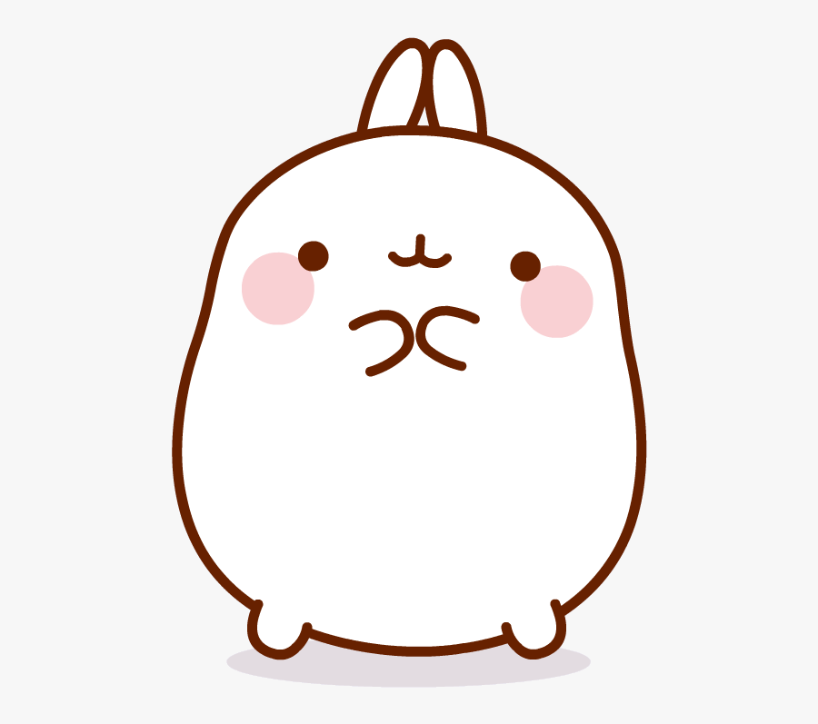 Via Giphy Love Stickers, Molang, Valentine Day Love, - Transparent Kawaii Bunnies Gif, Transparent Clipart