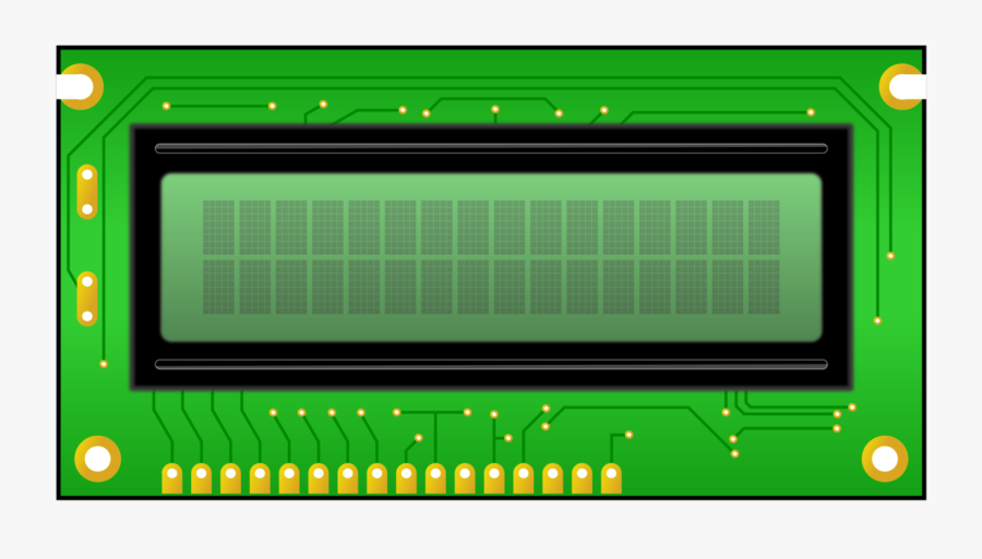 Lcd Clipart - Lcd 16 X 2 Png, Transparent Clipart