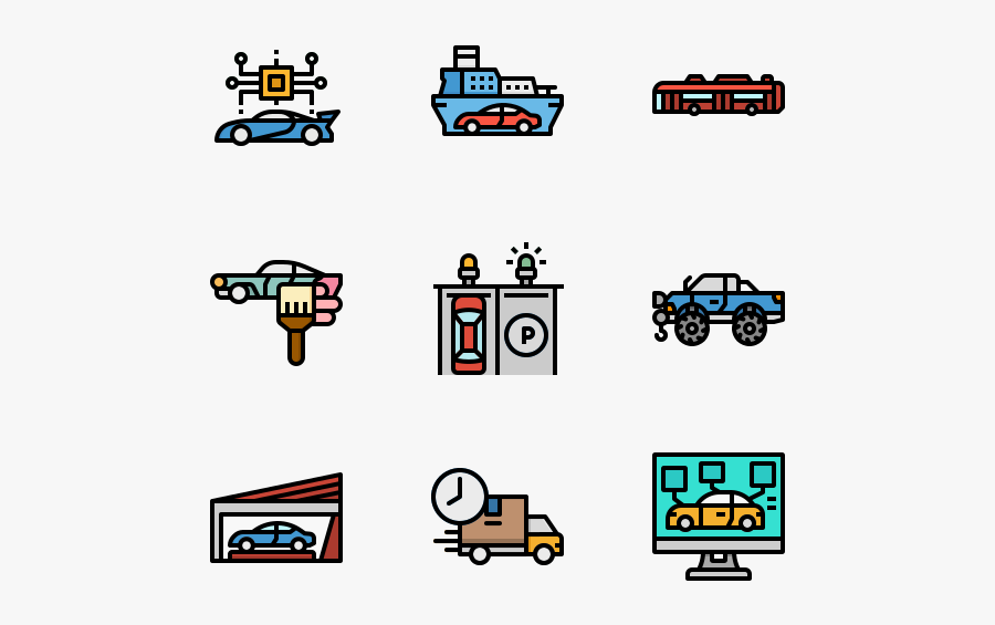 Car Services, Transparent Clipart