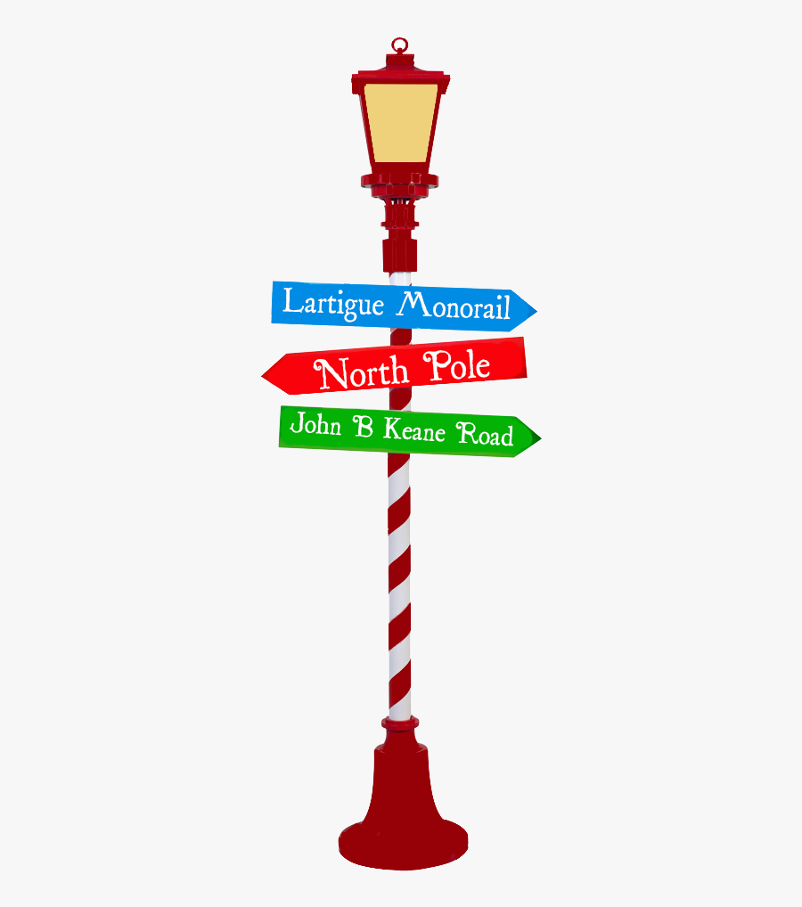 North Pole Sign Png, Transparent Clipart