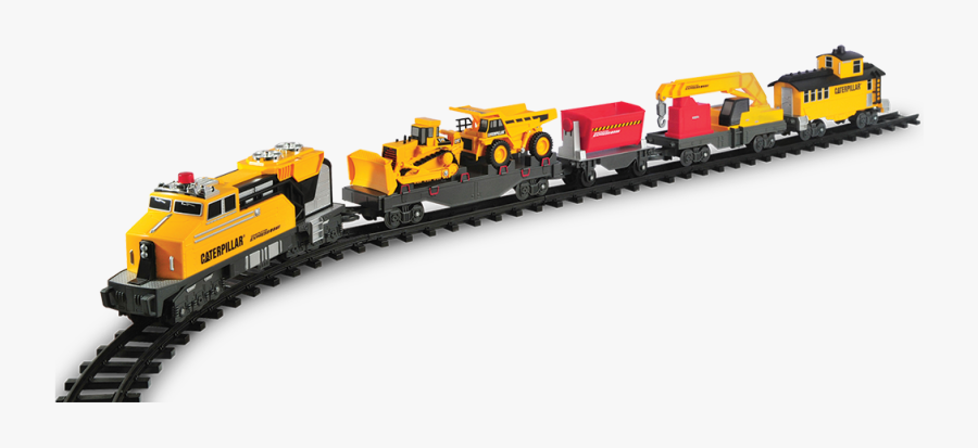 Toy Train Png - Caterpillar Construction Express Train, Transparent Clipart