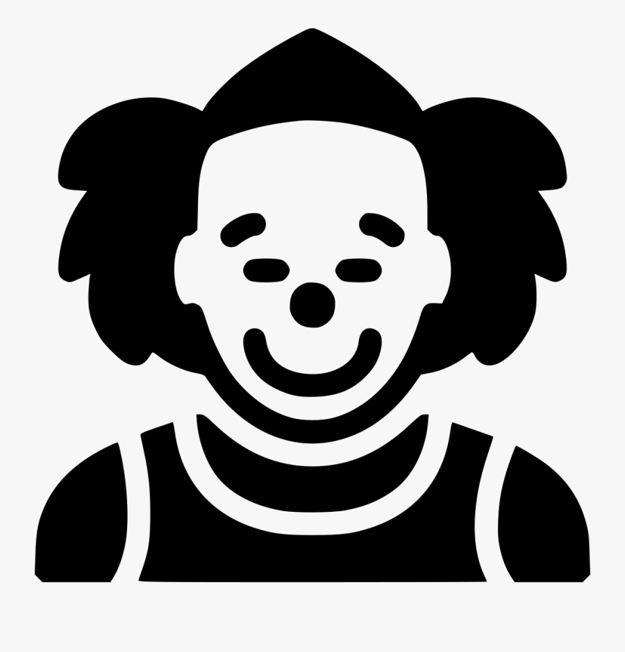 Transparent Scary Clown Clipart - Clown Icon Png, Transparent Clipart