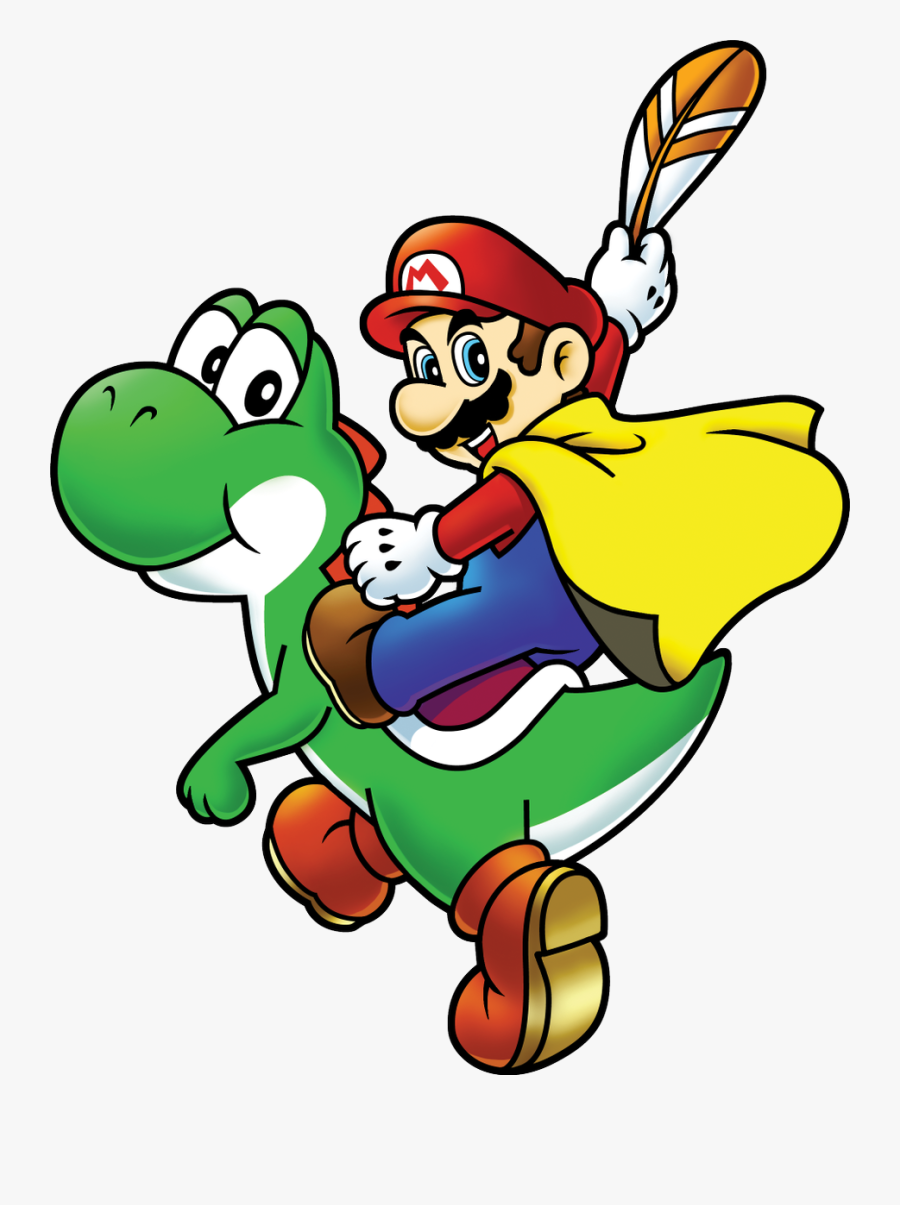 Misty On Twitter - Super Mario World Mario And Yoshi, Transparent Clipart