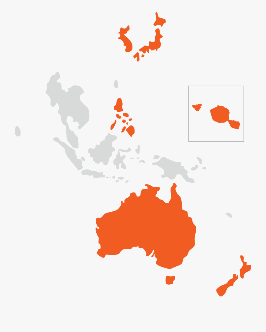 Philippines To Australia Map, Transparent Clipart