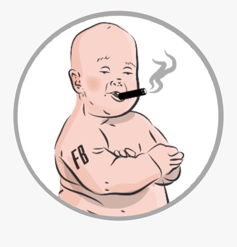 Fat Babay Face Cartoon, Transparent Clipart