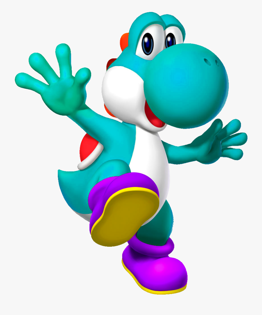 Transparent Yoshi Light Green - Blue Yoshi, Transparent Clipart