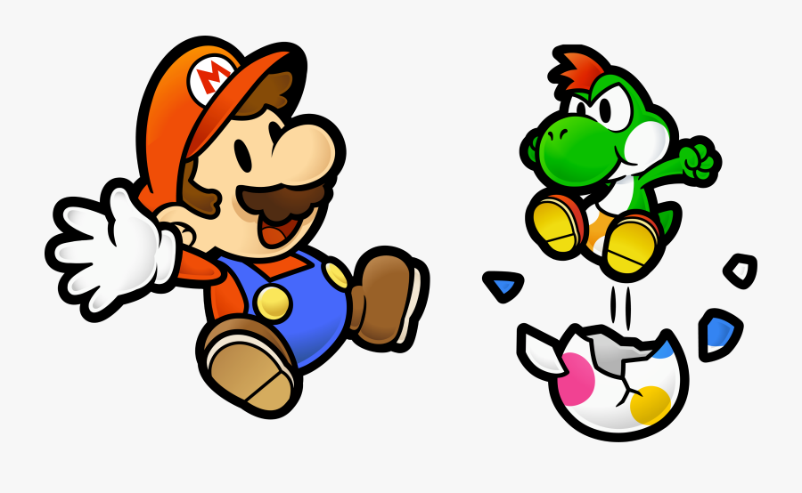 Transparent Yoshi Paper - Mini Yoshi Paper Mario, Transparent Clipart