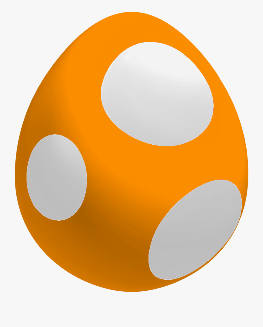 Orange Baby Yoshi Egg Mario Bros Png, Super Mario Party, - Orange Yoshi Egg, Transparent Clipart