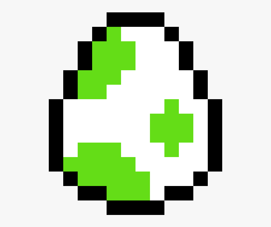 8 Bit Yoshi Egg - Egg Minecraft Pixel Art, Transparent Clipart