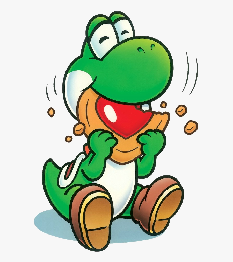 Image Yoshi Eating Png Mariowiki Fandom Powered - Yoshi Eating Cookie, Transparent Clipart